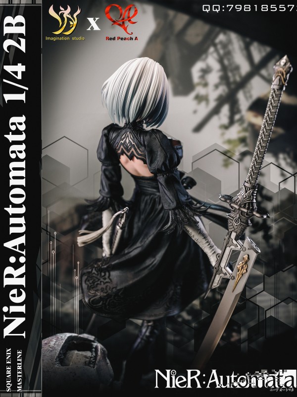Imagination studio X Red Peach A NieR:Automata 2B Hot Sexy 1/4 Statue